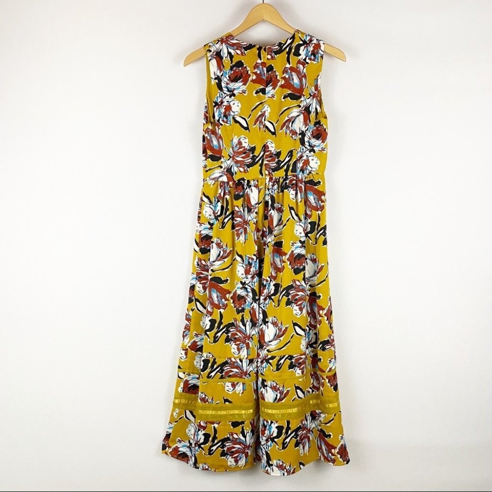 Chelsea28 High-Waisted Floral Midi Dress S - Picture 4 of 14